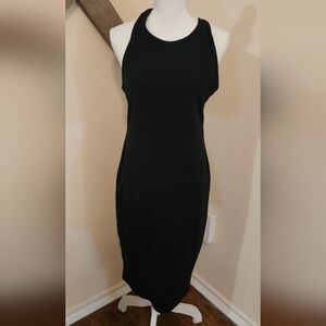 Gentle Fawn Ribbed Elegant Black Maxi Dress Size Large
